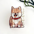 Smile Dog Print Acrylic Hair Claw Clip