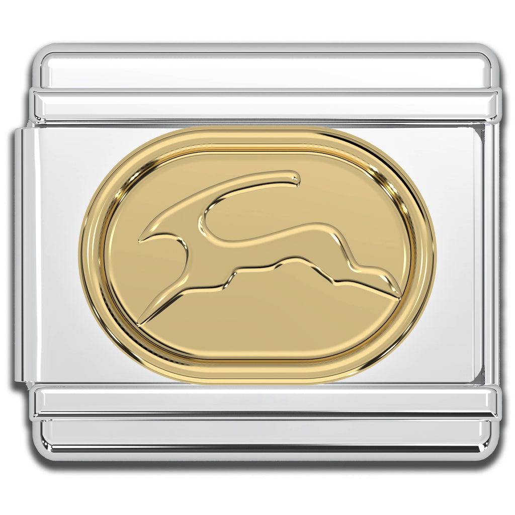 Italian Charms - Capricorn Zodiac, 9mm Gold Bracelet Links