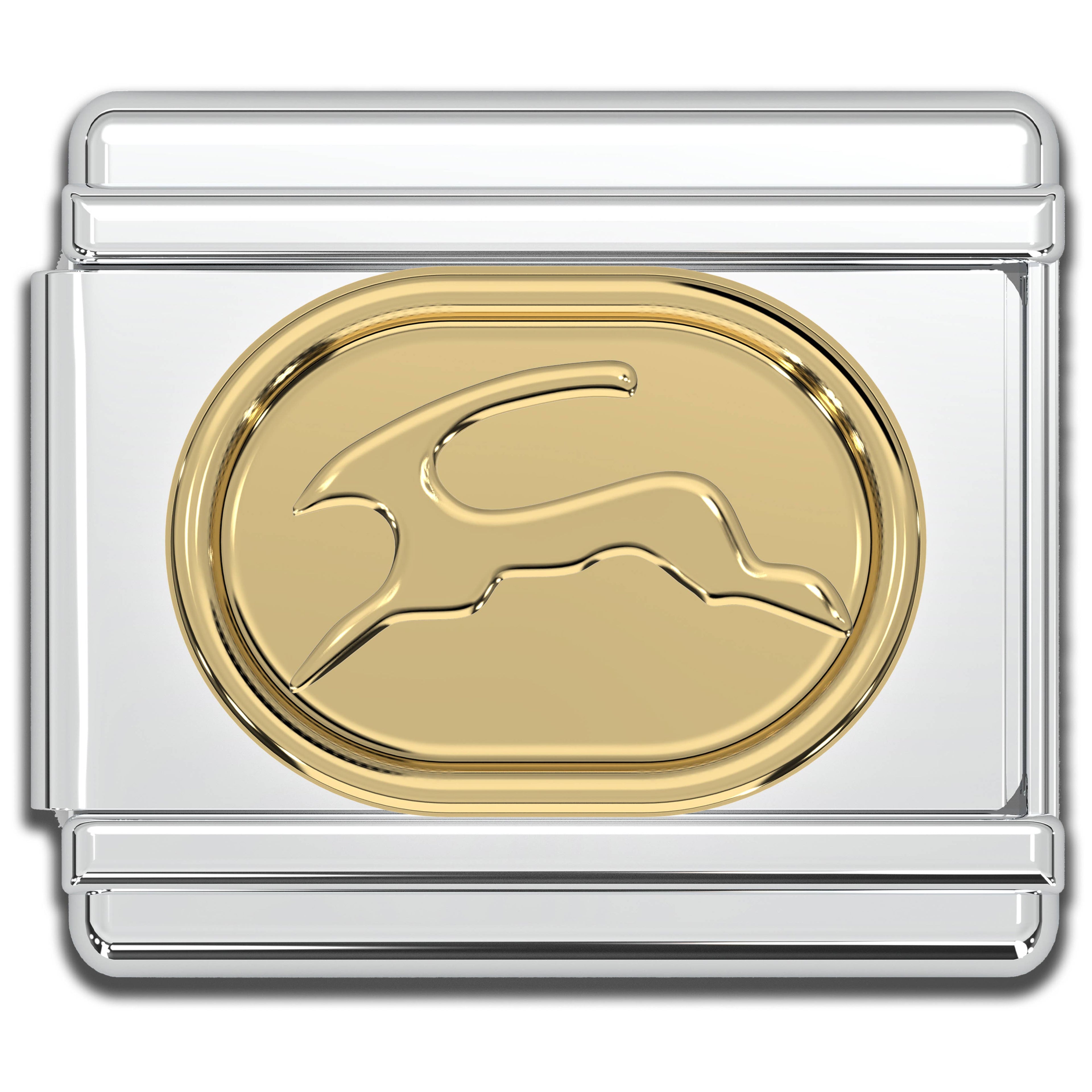 Italian Charms - Capricorn Zodiac, 9mm Gold Bracelet Links