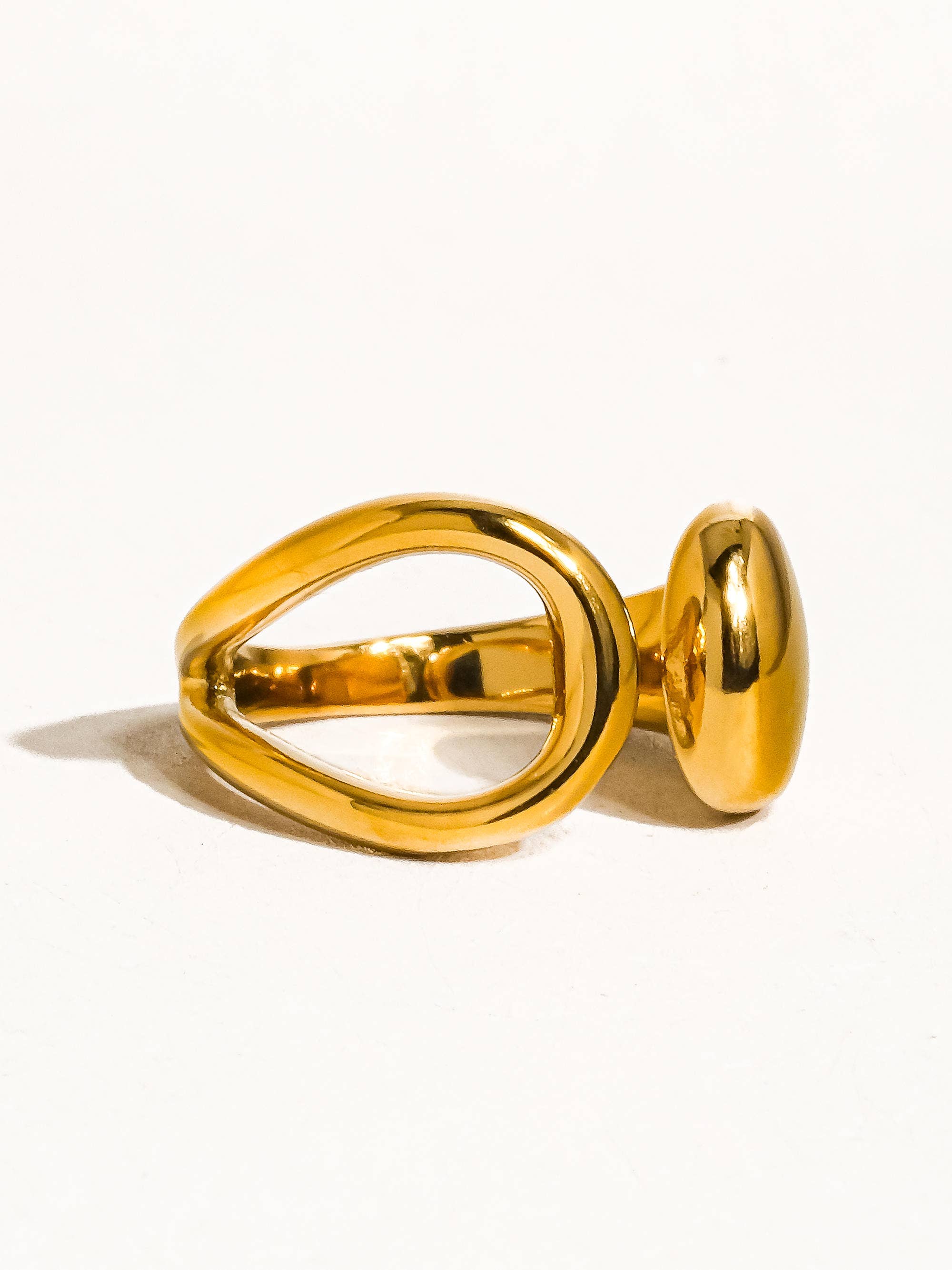 Florine 18K Gold Non-Tarnish Abstract Ring