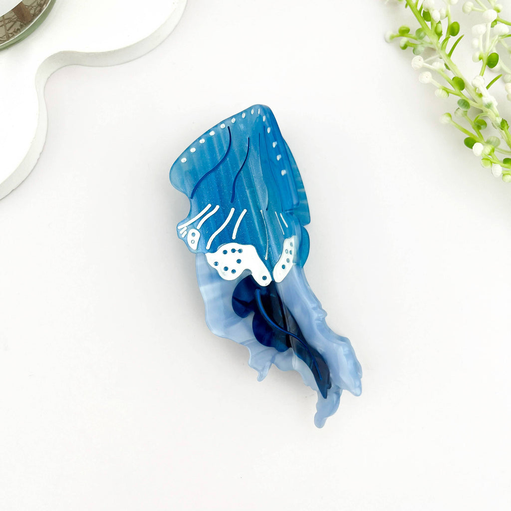 Graceful Jellyfish Acetate Hair Claw Clip