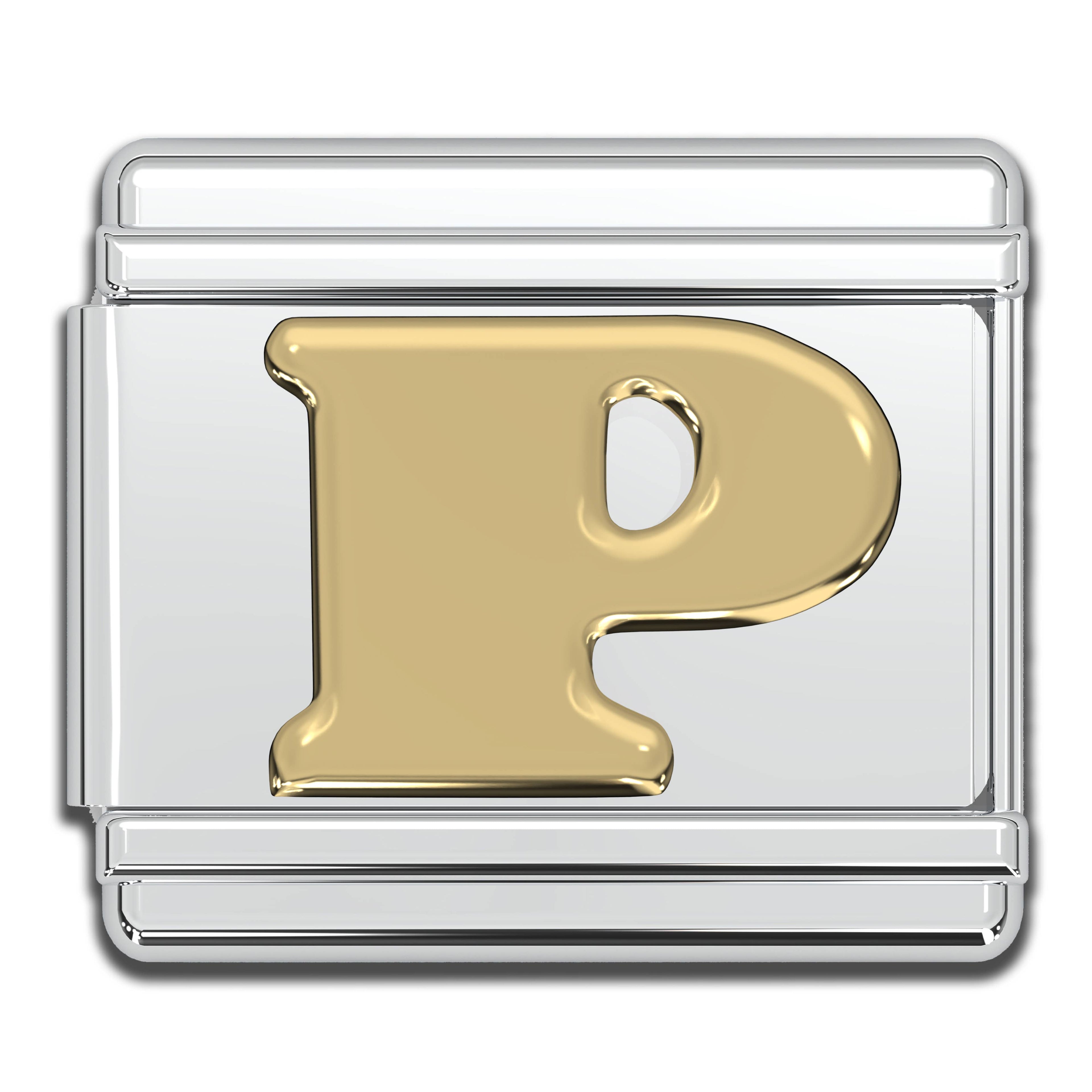 Italian Charm Letters A-Z - 9mm Gold Bracelet Charms