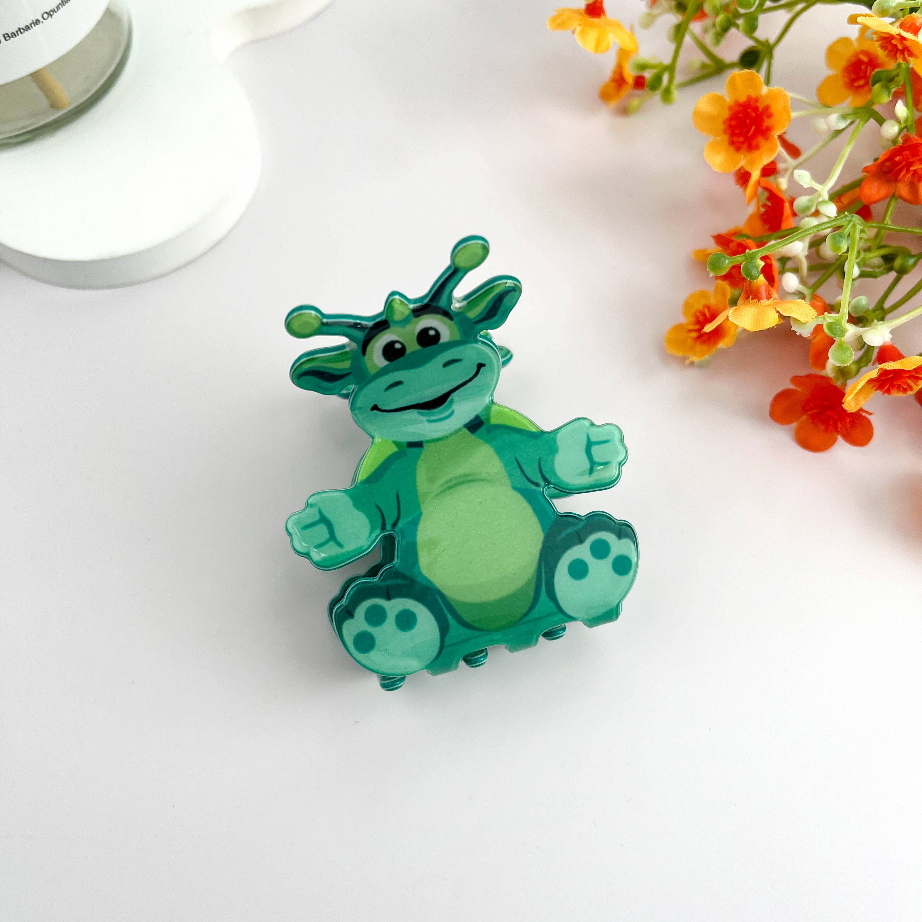 Cute Cartoon Baby Dragon Hair Claw Clip