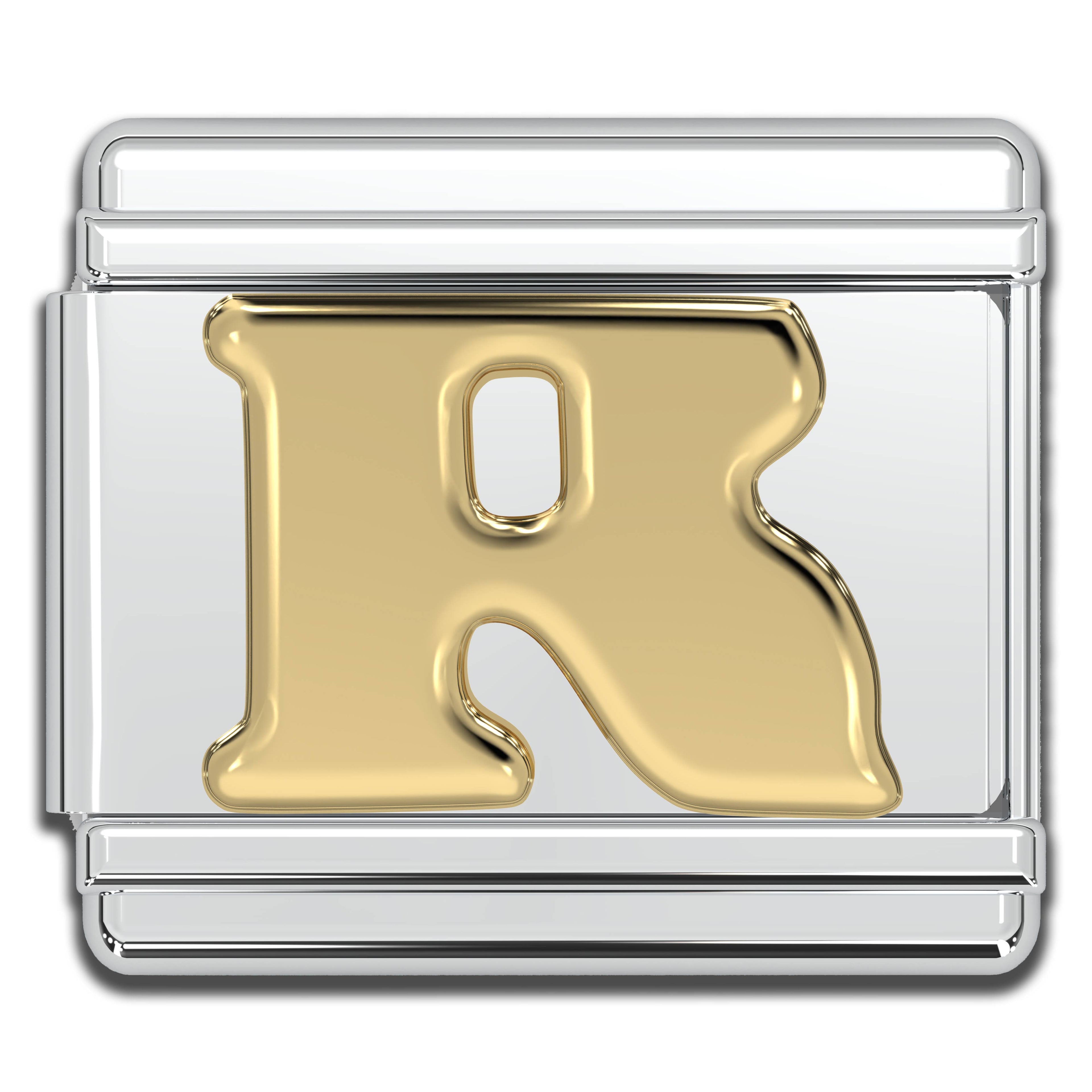 Italian Charm Letters A-Z - 9mm Gold Bracelet Charms