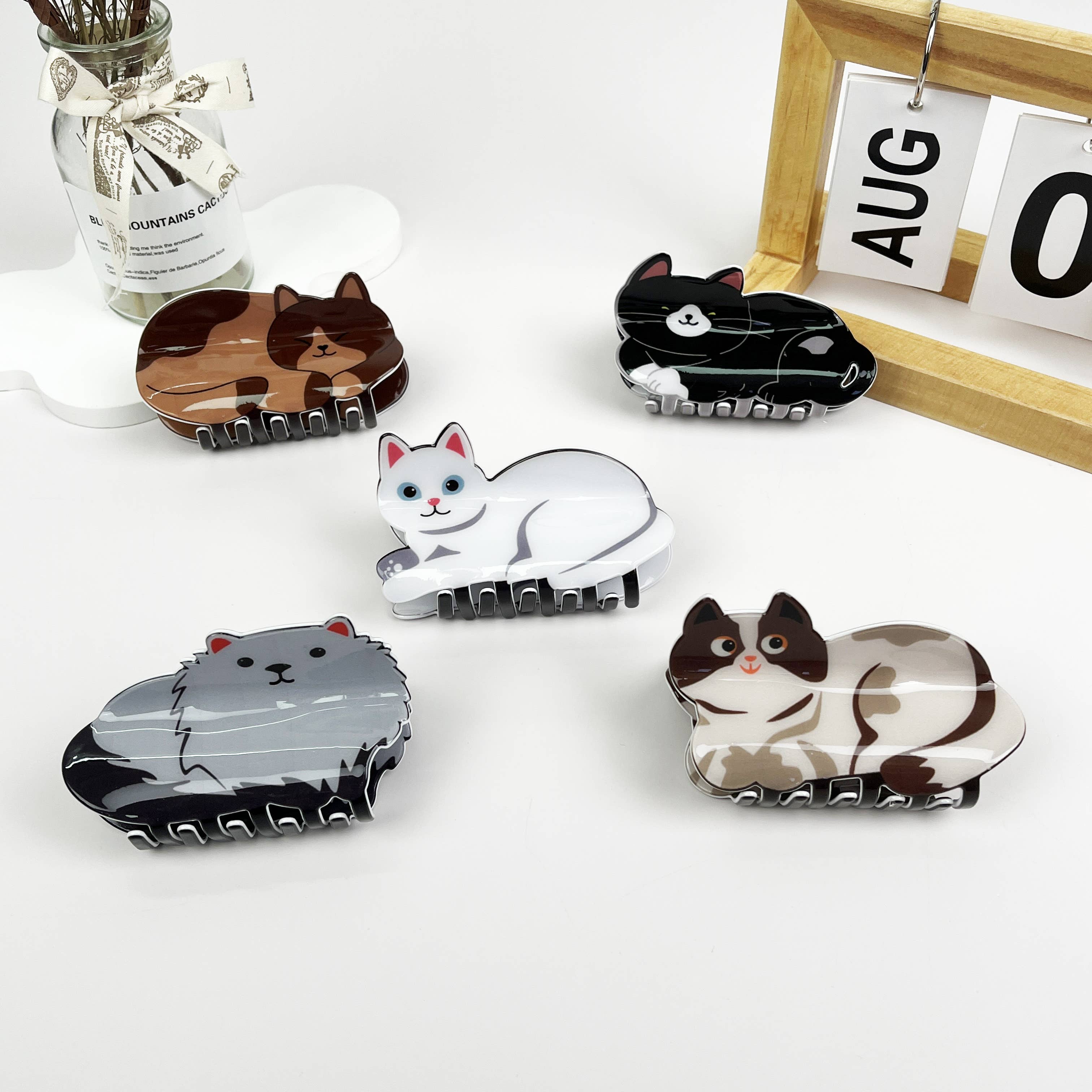 Cat Animal Hair Claw Clip