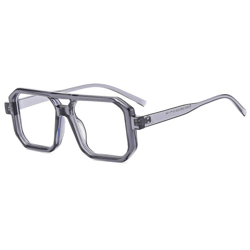 Vintage Pilot Style Rectangle Sunglasses for Women and Men