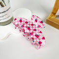 Floral Strawberry Print Hair Claw Clip