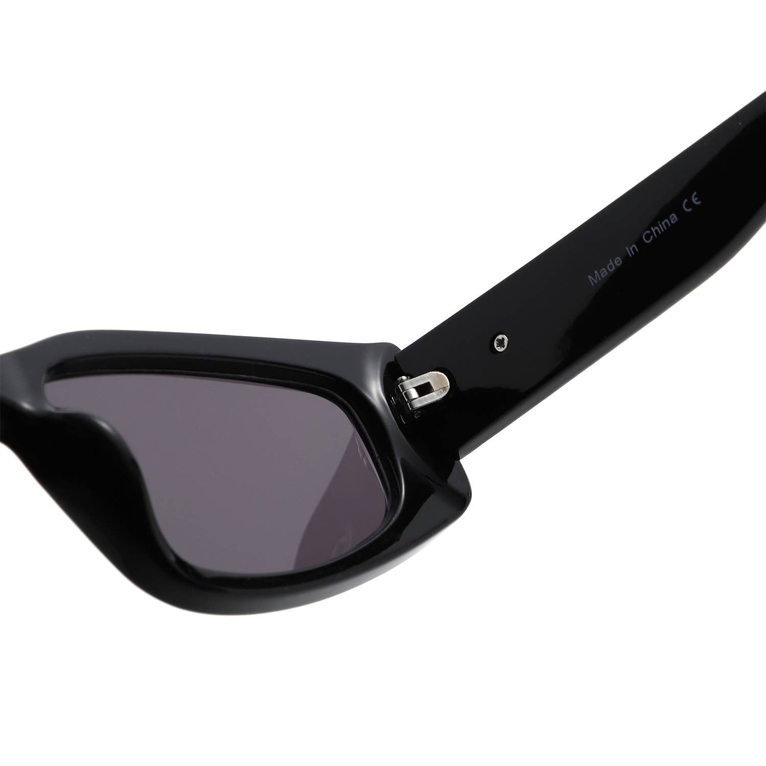 Slim Rectangle Thick Frame Narrow Fashion Sunglasses