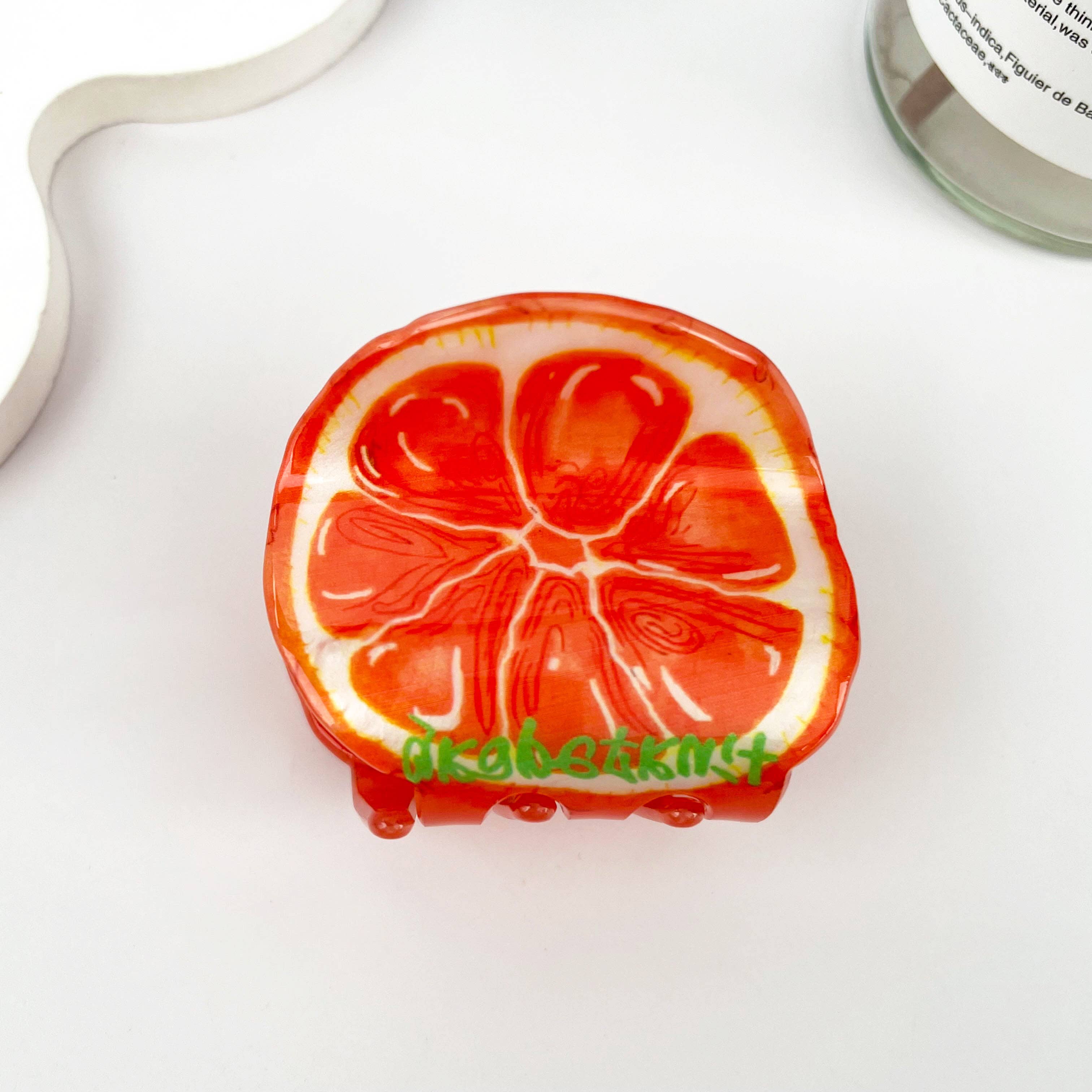 Cute & Fun Versatile Fruit Print Hair Claw Clip
