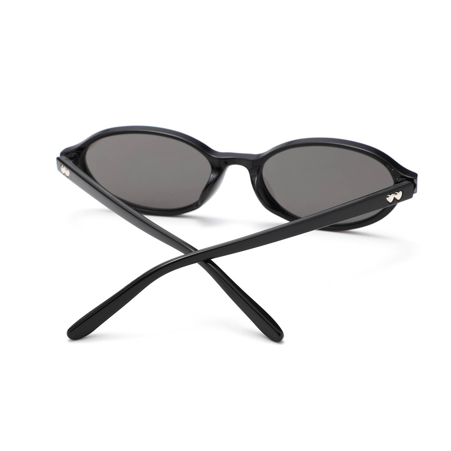 Retro Oval Slim Frame Unisex Fashion Sunglasses