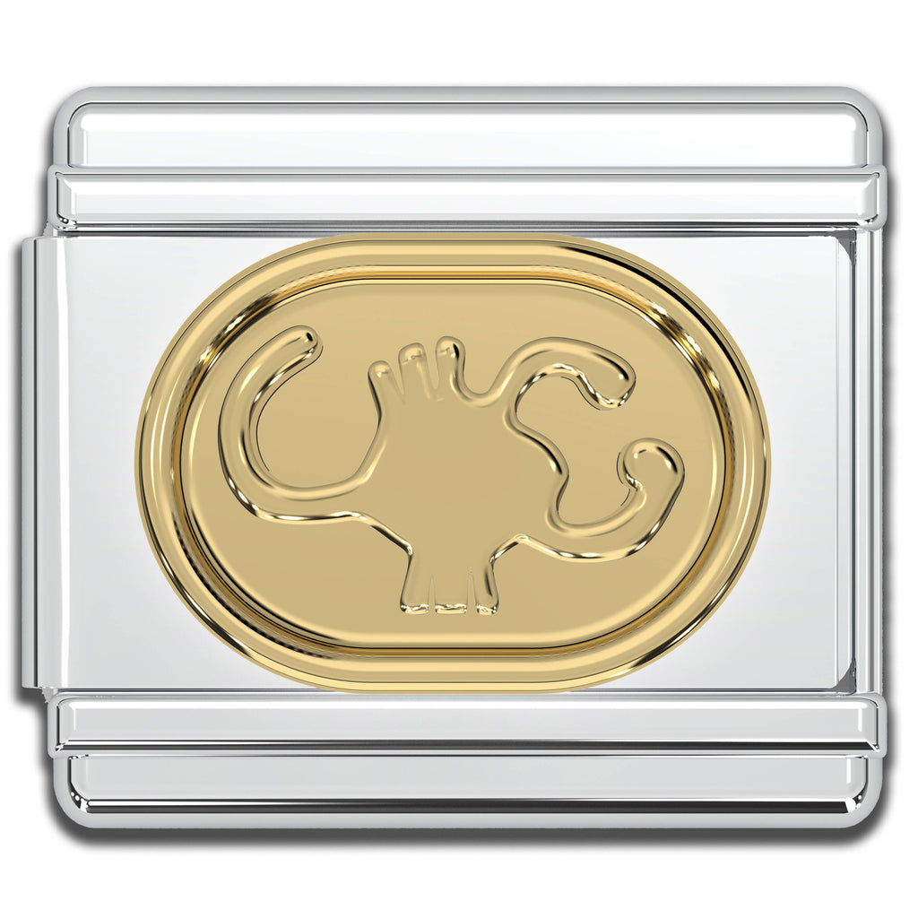 Italian Charms - Scorpio Zodiac, 9mm Gold Bracelet Links