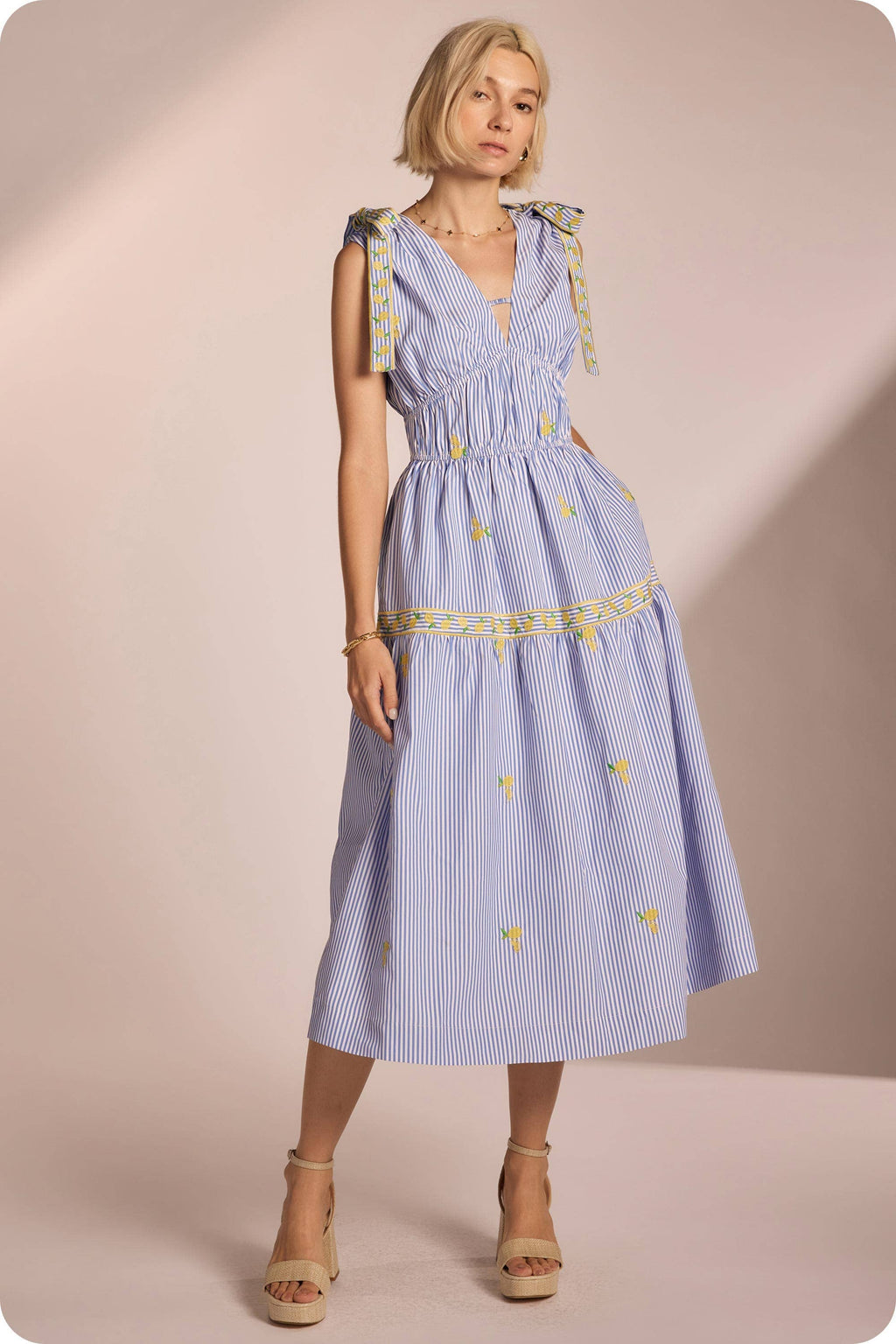 Bella Citrina Midi Dress