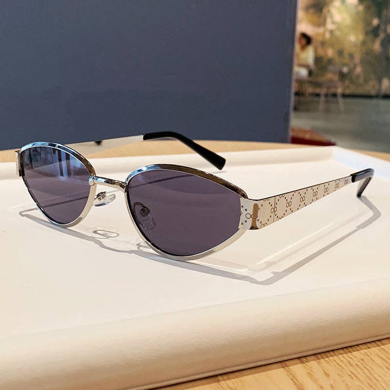 Trendy Metal Cat Eye Sunglasses for Women