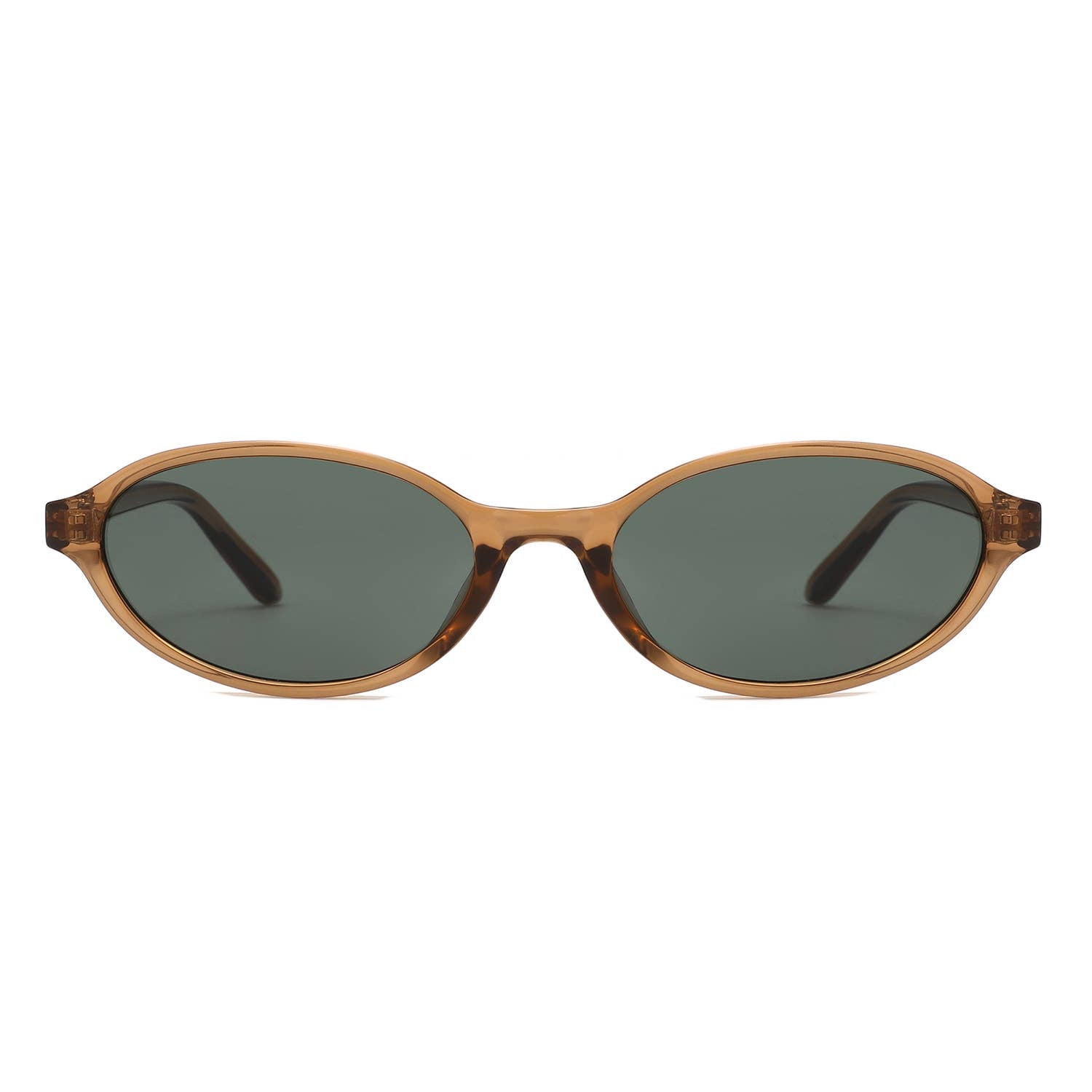 Retro Oval Slim Frame Unisex Fashion Sunglasses