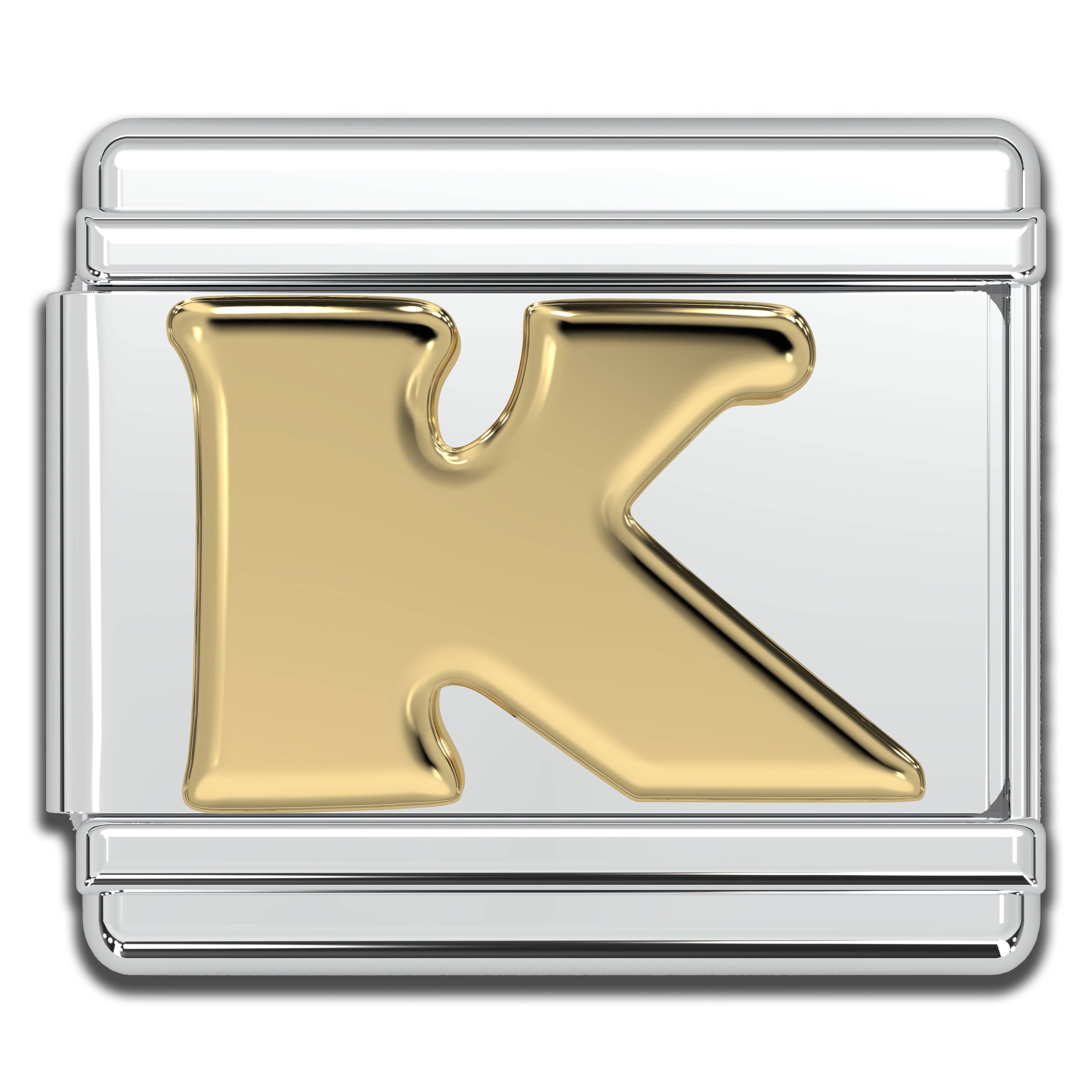 Italian Charm Letters A-Z - 9mm Gold Bracelet Charms