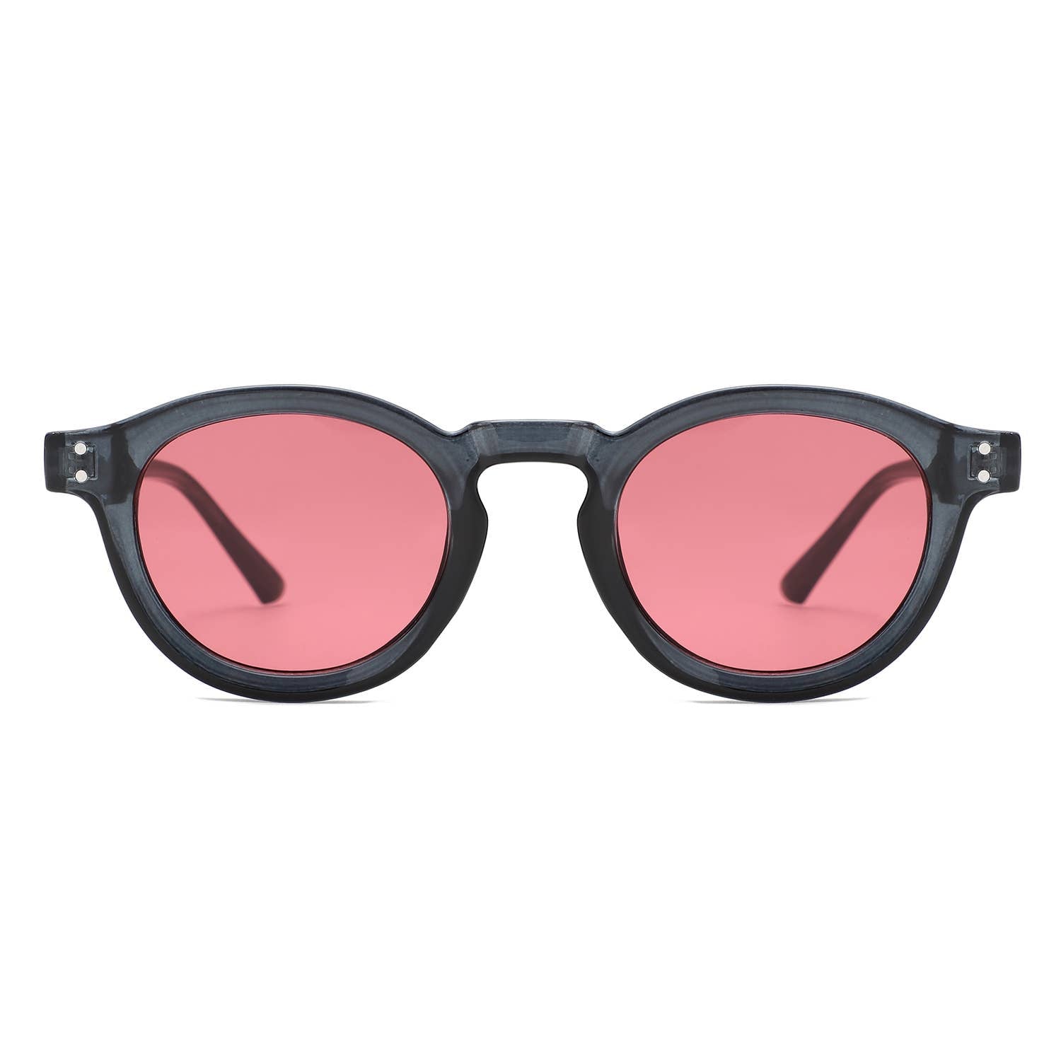 Classic Round Keyhole Tinted Lens Circle Fashion Sunglasses