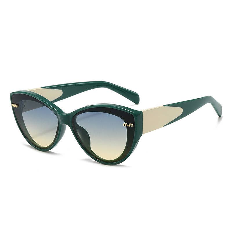 Vintage Cat Eye Sunglasses Chic Butterfly Frame UV400 Protection