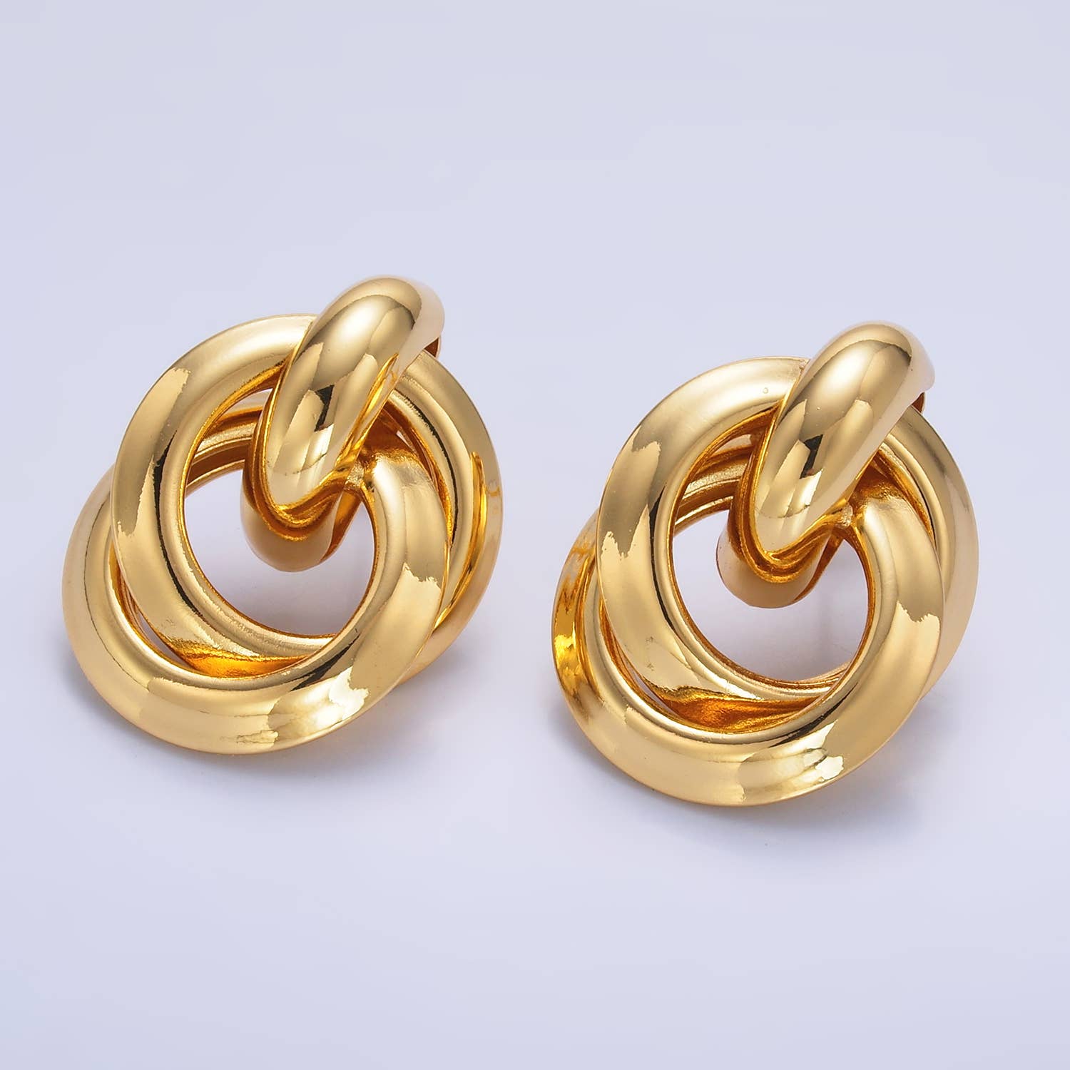 24K Gold Filled Minimalist Door Knocker Studs | Q526 Q530