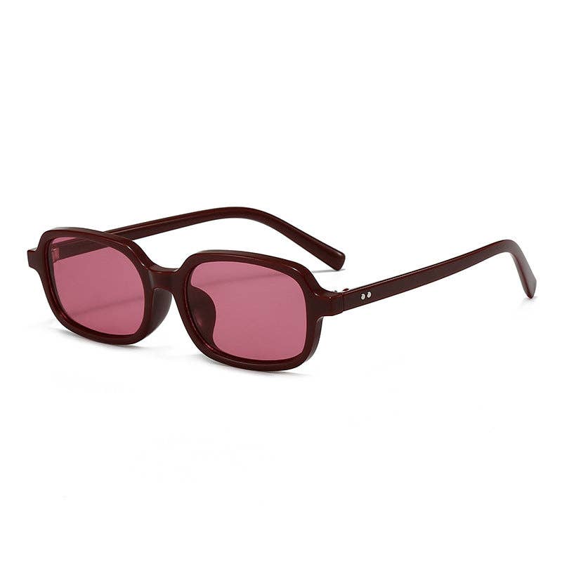 Trendy Rectangle Sunglasses for Women and Men with UV400 Protection