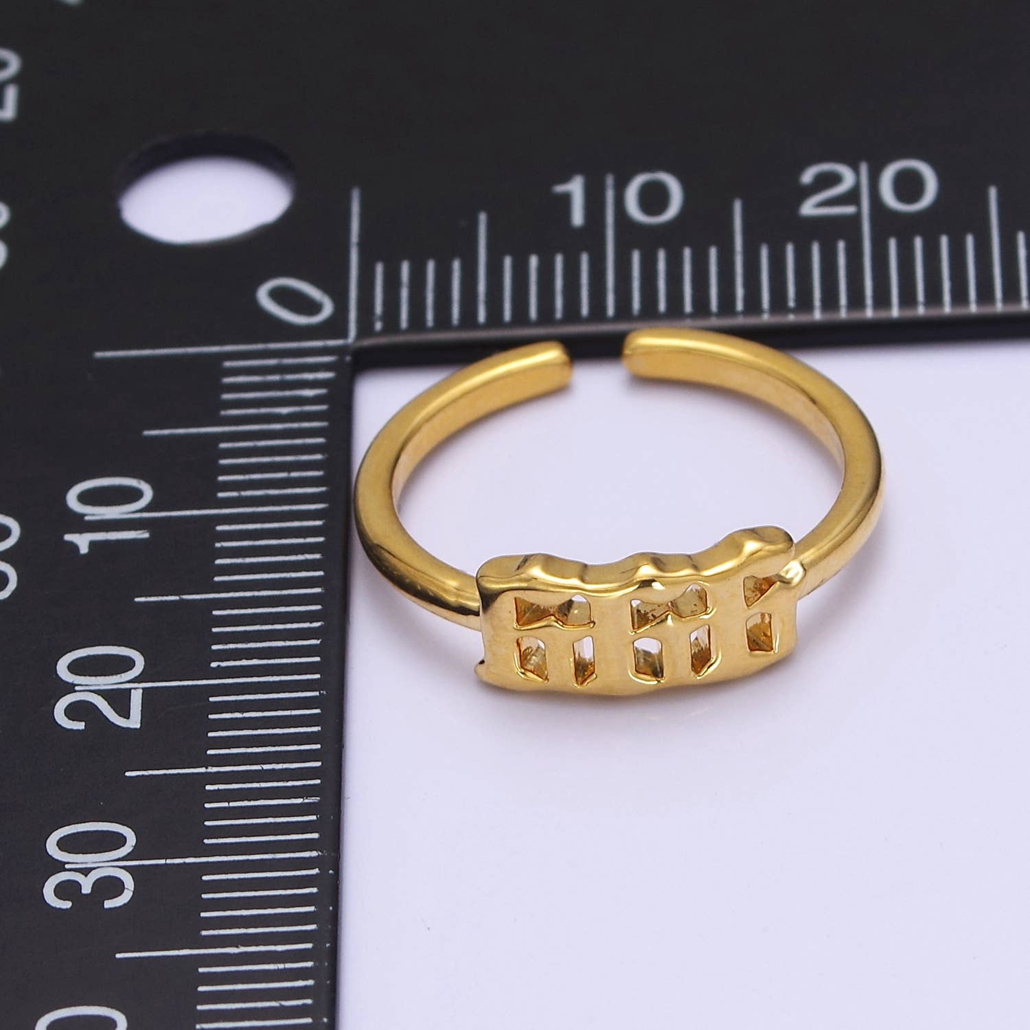 Gold/Silver Number Minimalist Casual Open Ring O2047~O2064