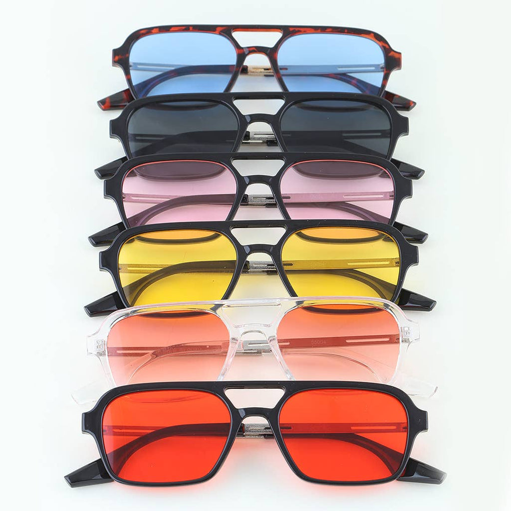 Bright Summer Aviator Sunglasses