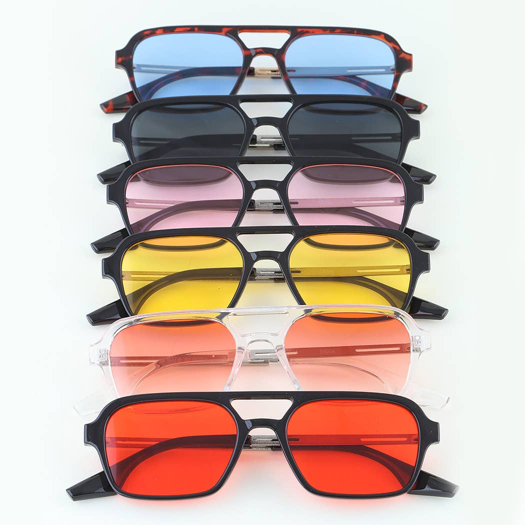 Bright Summer Aviator Sunglasses