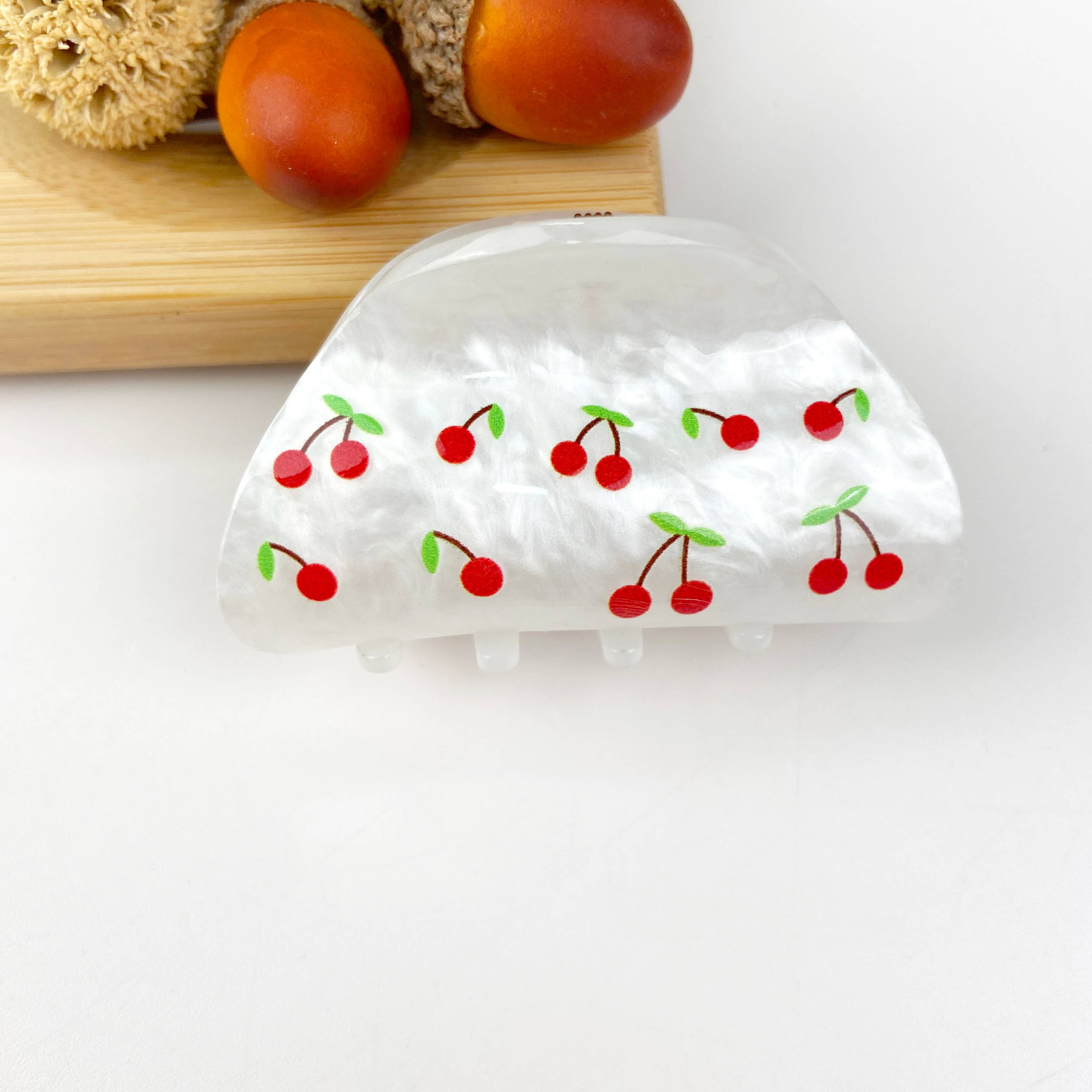 Cherry Minimalist Hair Clip
