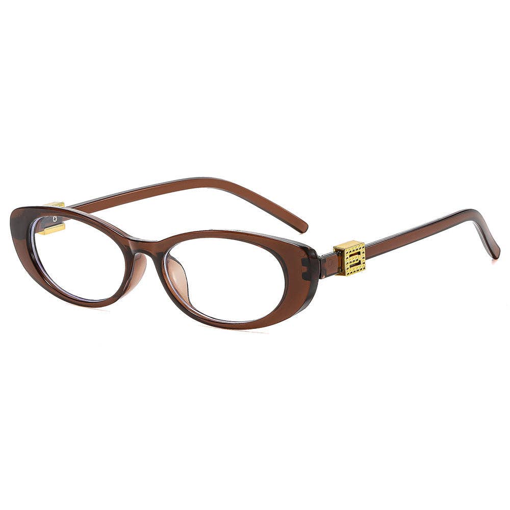 Oval Frame Cat Eye Sunglasses for Women Stylish Fashion Shades
