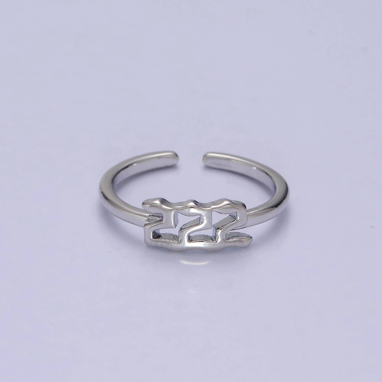 Gold/Silver Number Minimalist Casual Open Ring O2047~O2064
