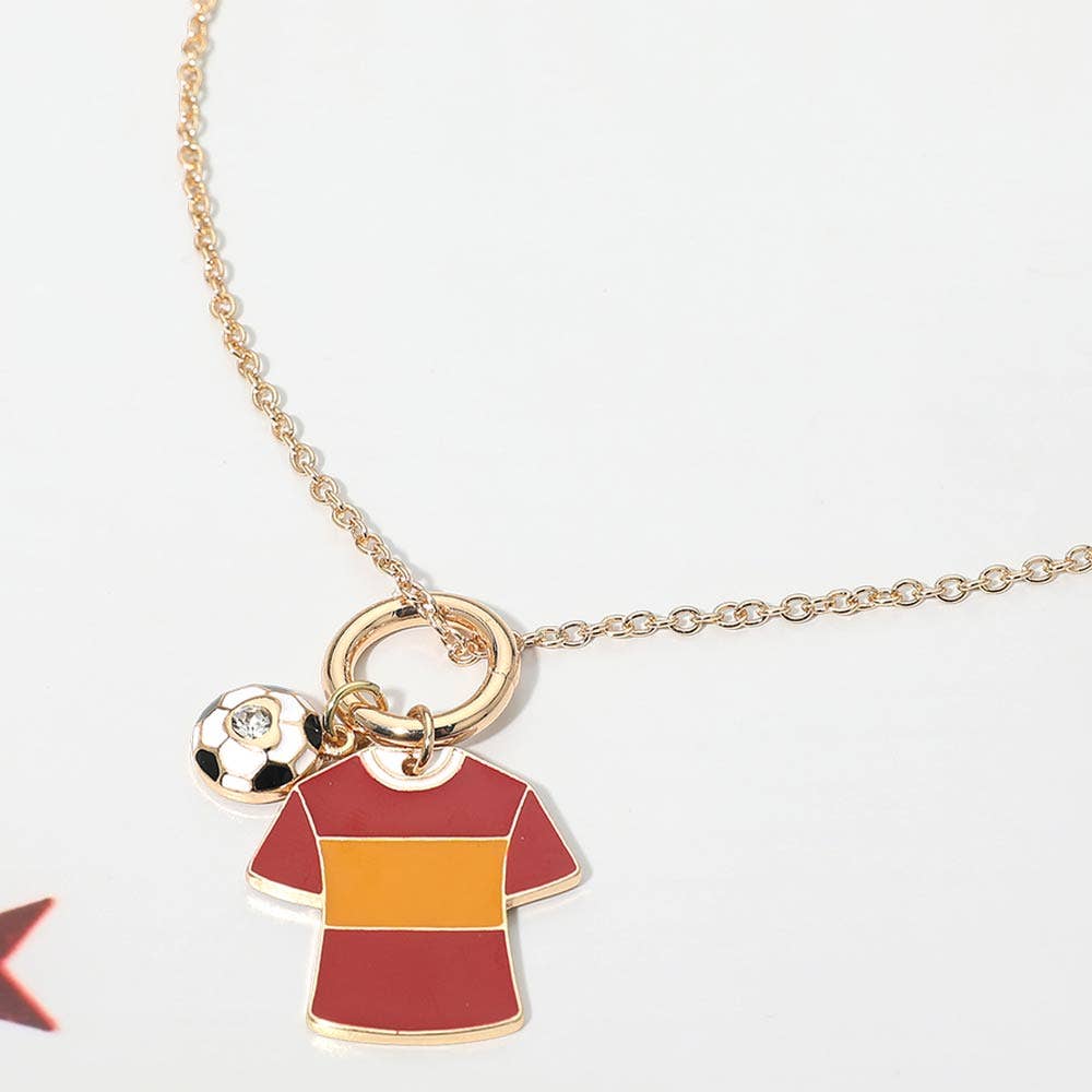World Cup Soccer Jersey Necklace