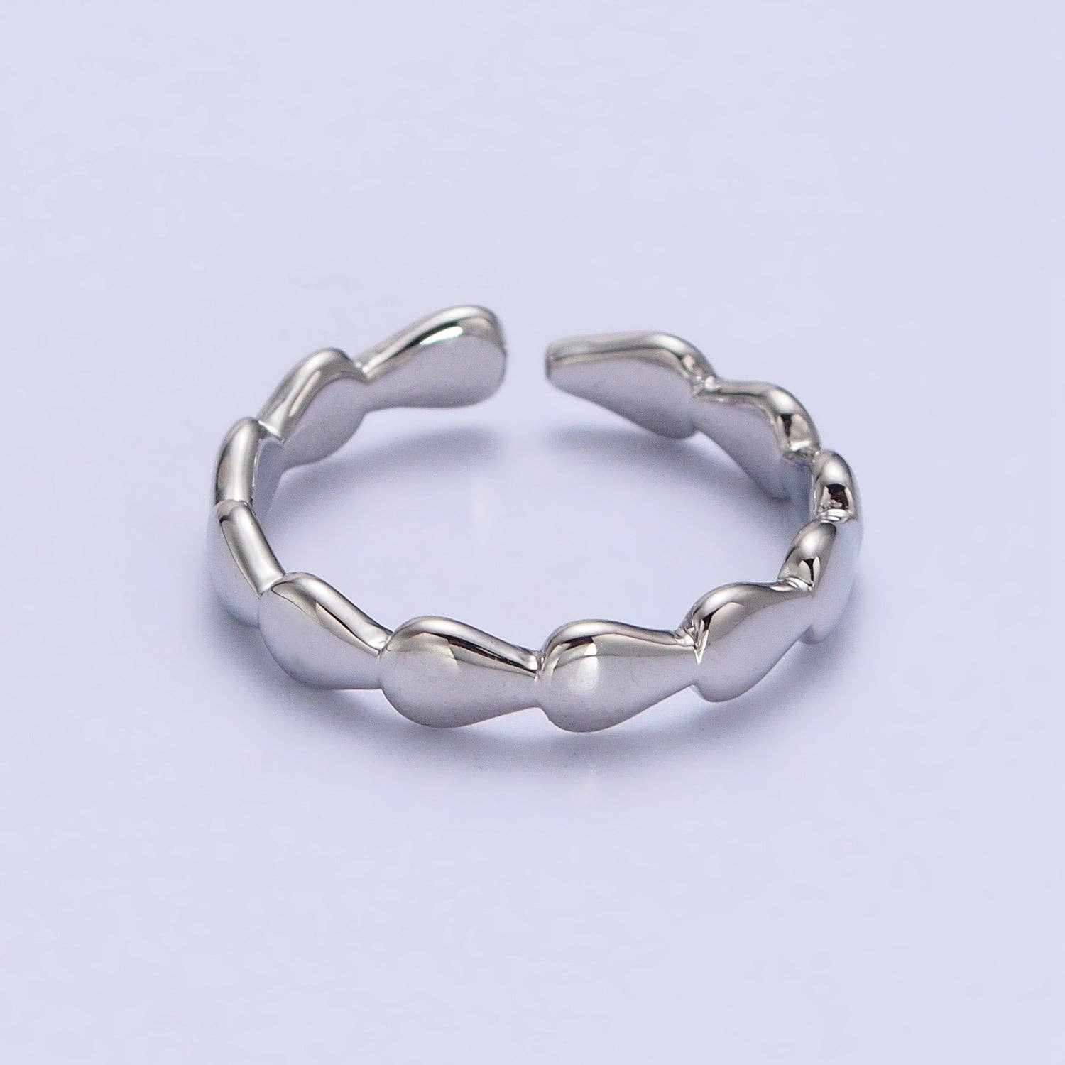 16K Gold Filled Molten Drop Sideway Minimalist Ring