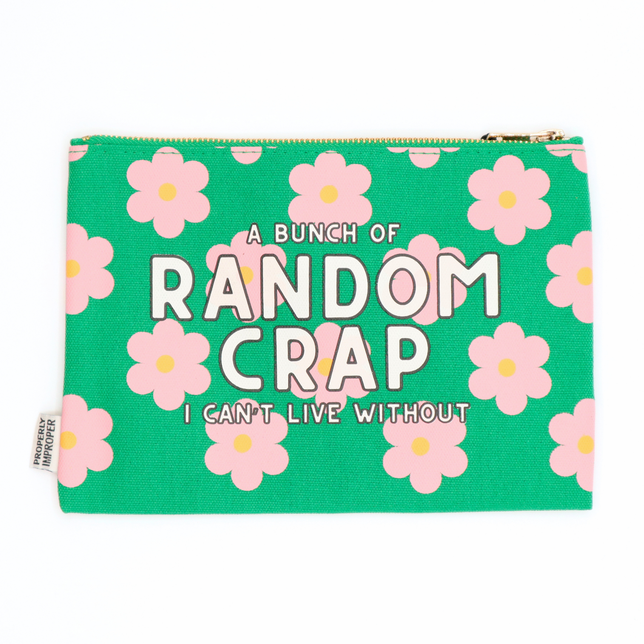 Canvas Pouch A Bunch Of Random Crap I Can’t Live Without