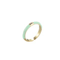 Gold Filled Colorful Enamel Stack Rings O860~O869