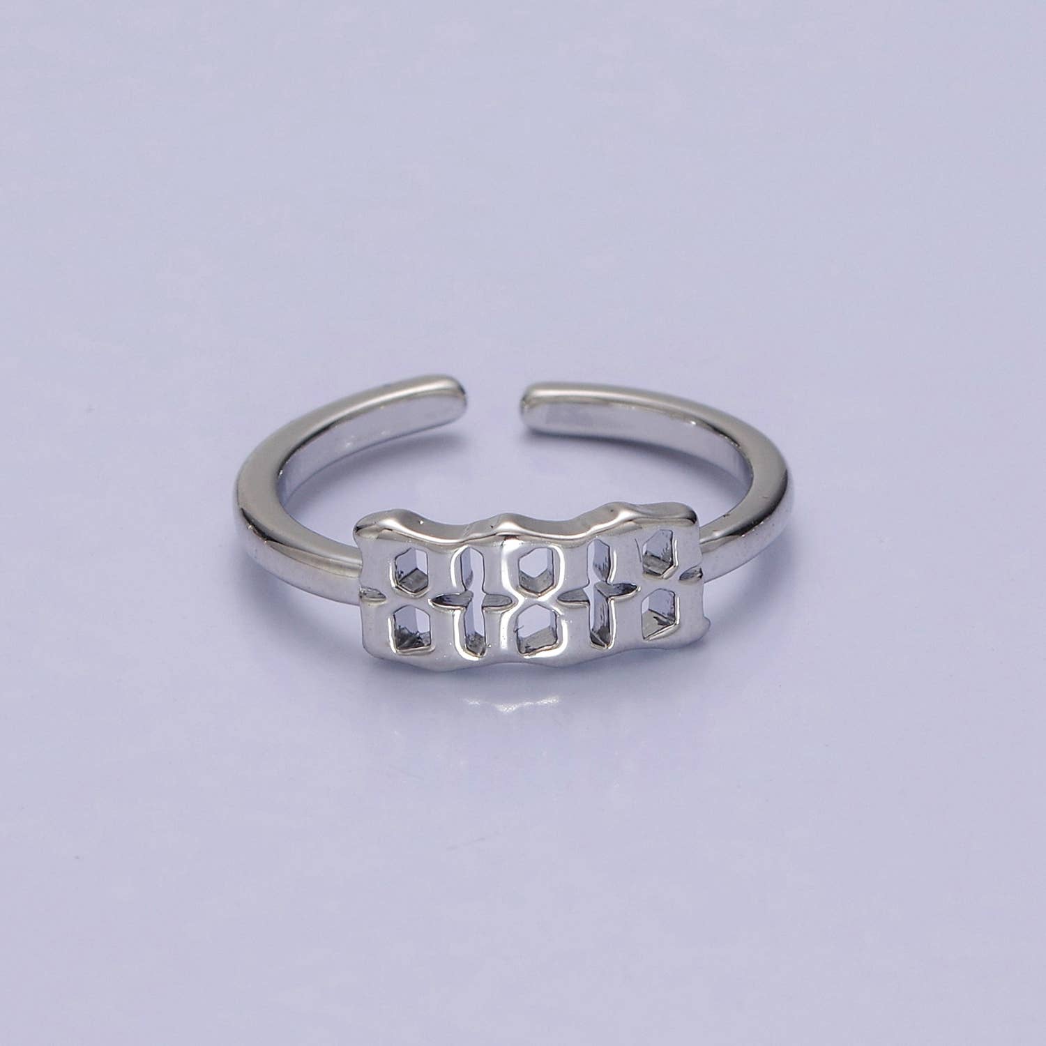 Gold/Silver Number Minimalist Casual Open Ring O2047~O2064