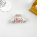 Elegant bride letter hair claw clip