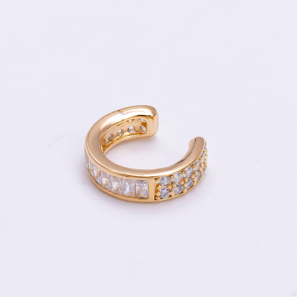 Gold & Silver Ear Cuff With Cubic CZ AI060 AI061
