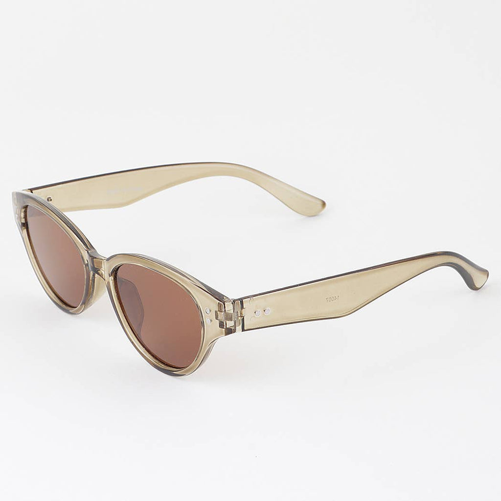 Double Bolted Oval Sunglasses