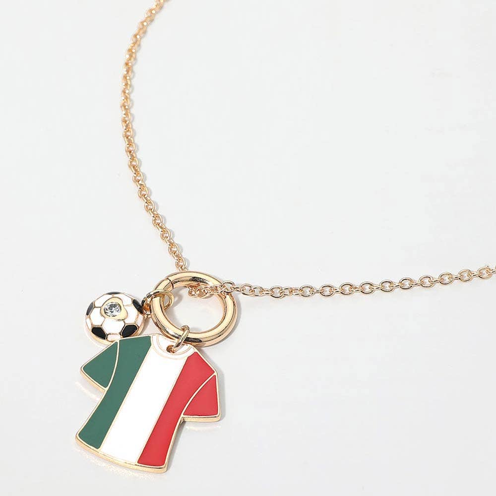 World Cup Soccer Jersey Necklace