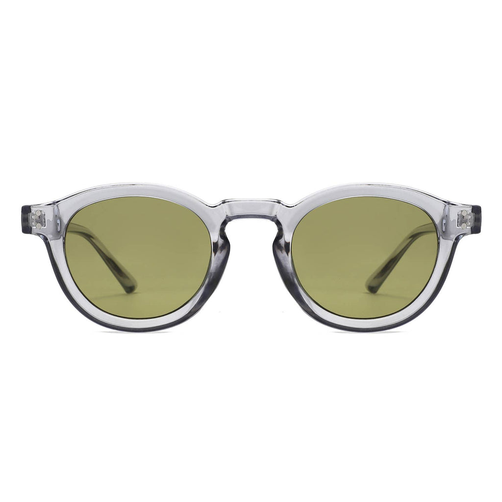 Classic Round Keyhole Tinted Lens Circle Fashion Sunglasses