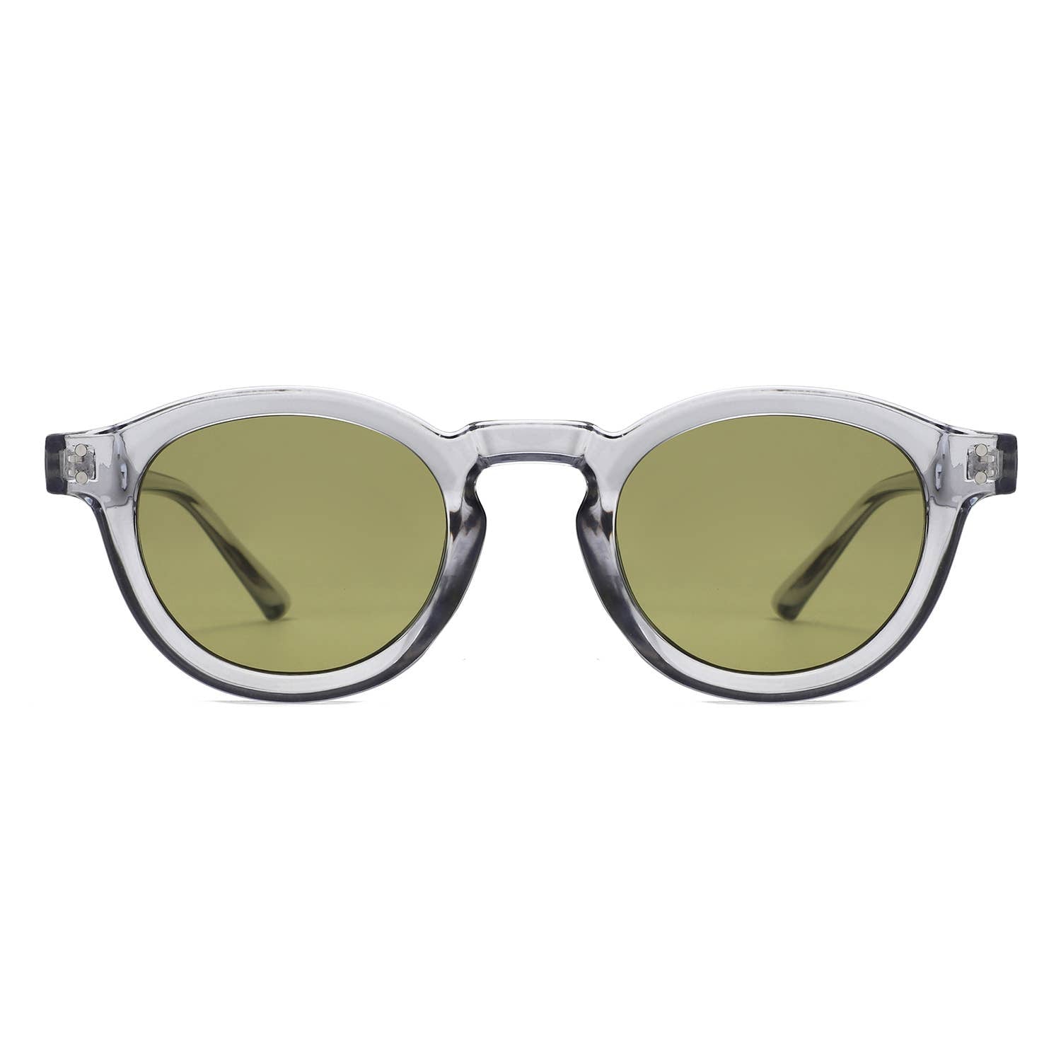 Classic Round Keyhole Tinted Lens Circle Fashion Sunglasses