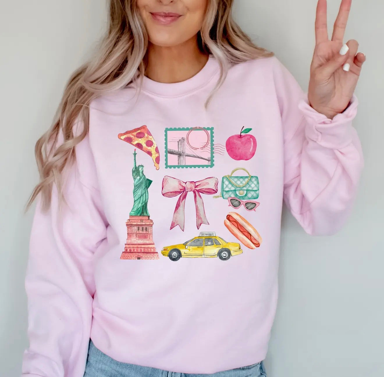 Coquette NY Collage Sweater