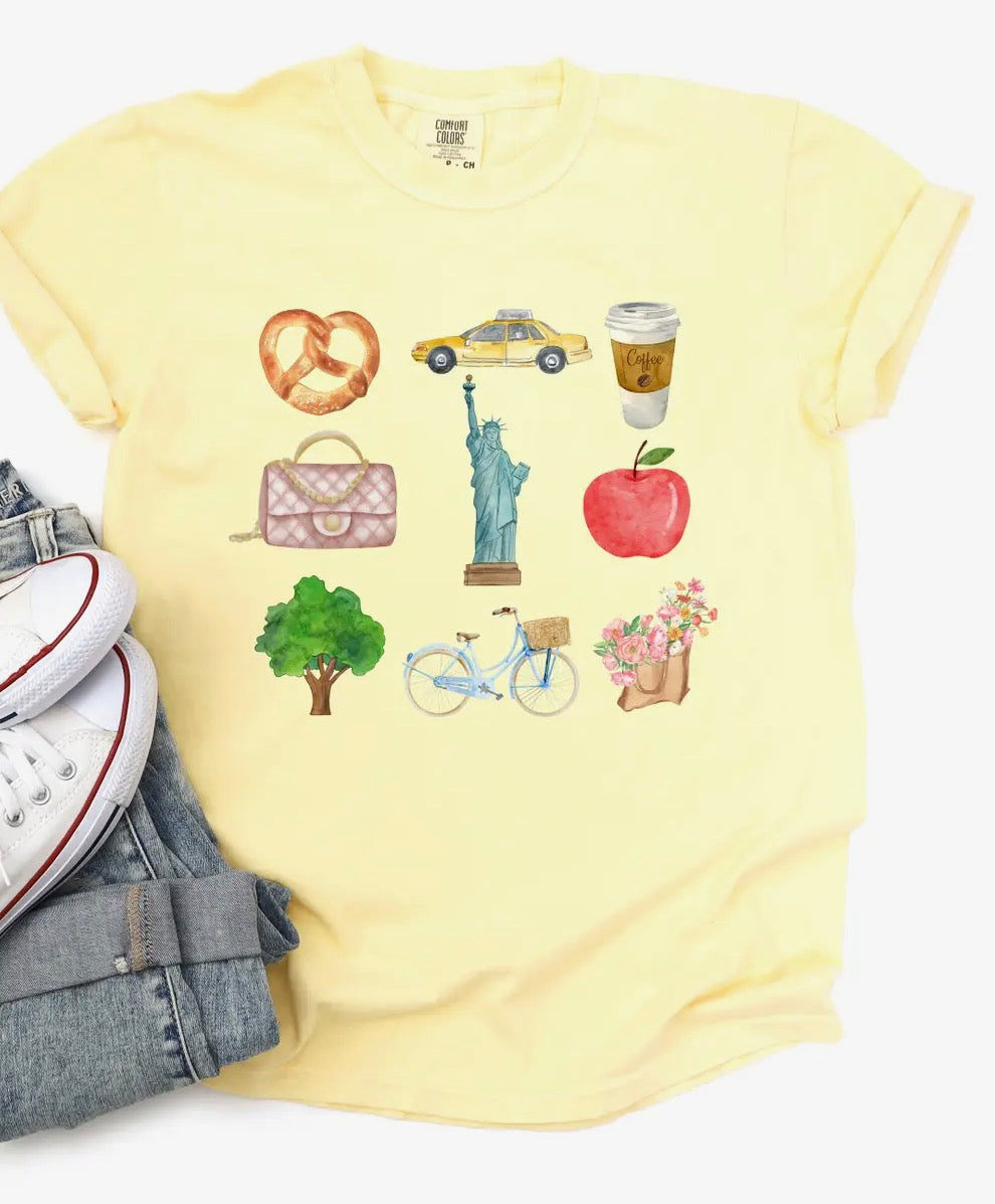 NY Travel Collage Tshirt