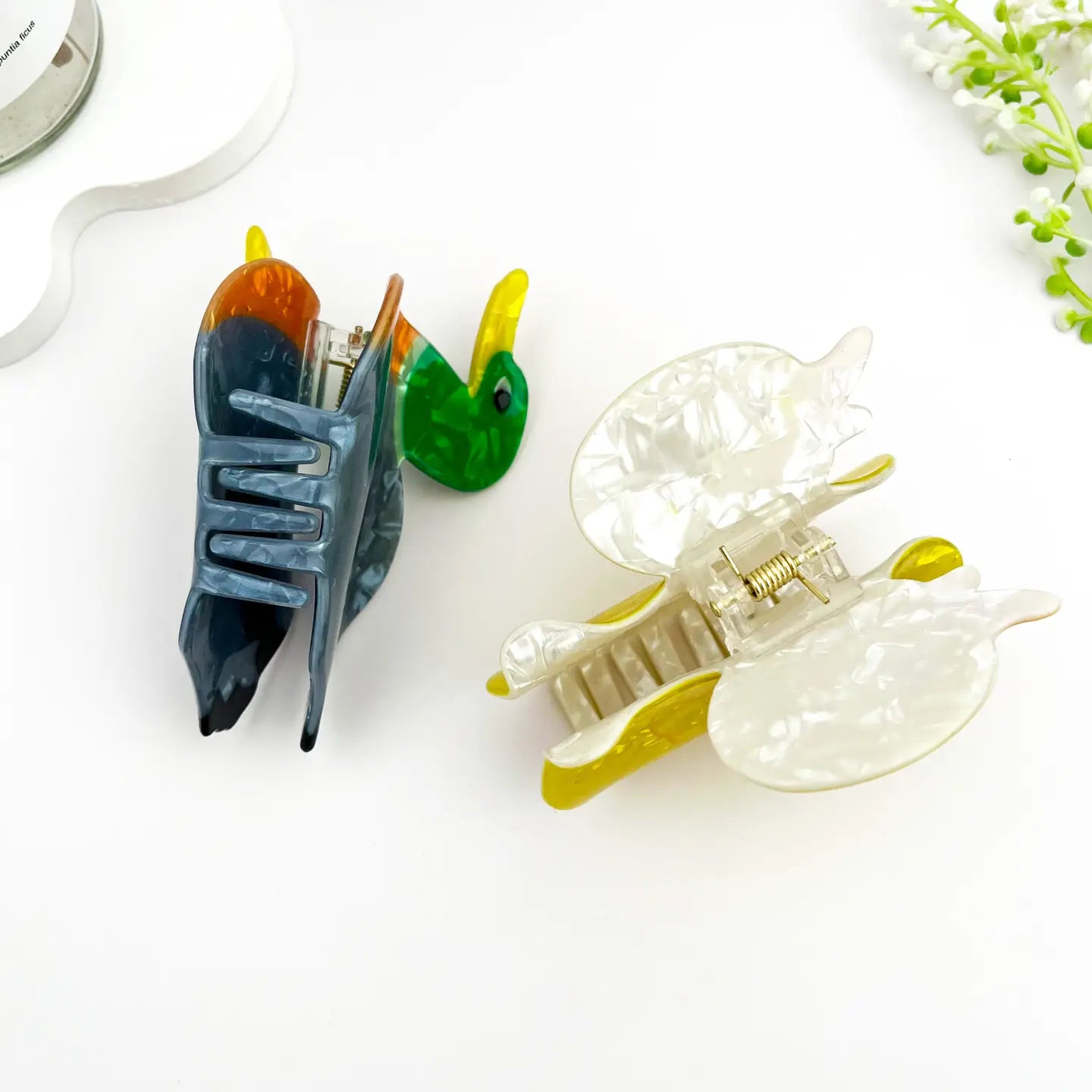 Yellow Duck Hair Claw – Cute Pvc Animal Clip