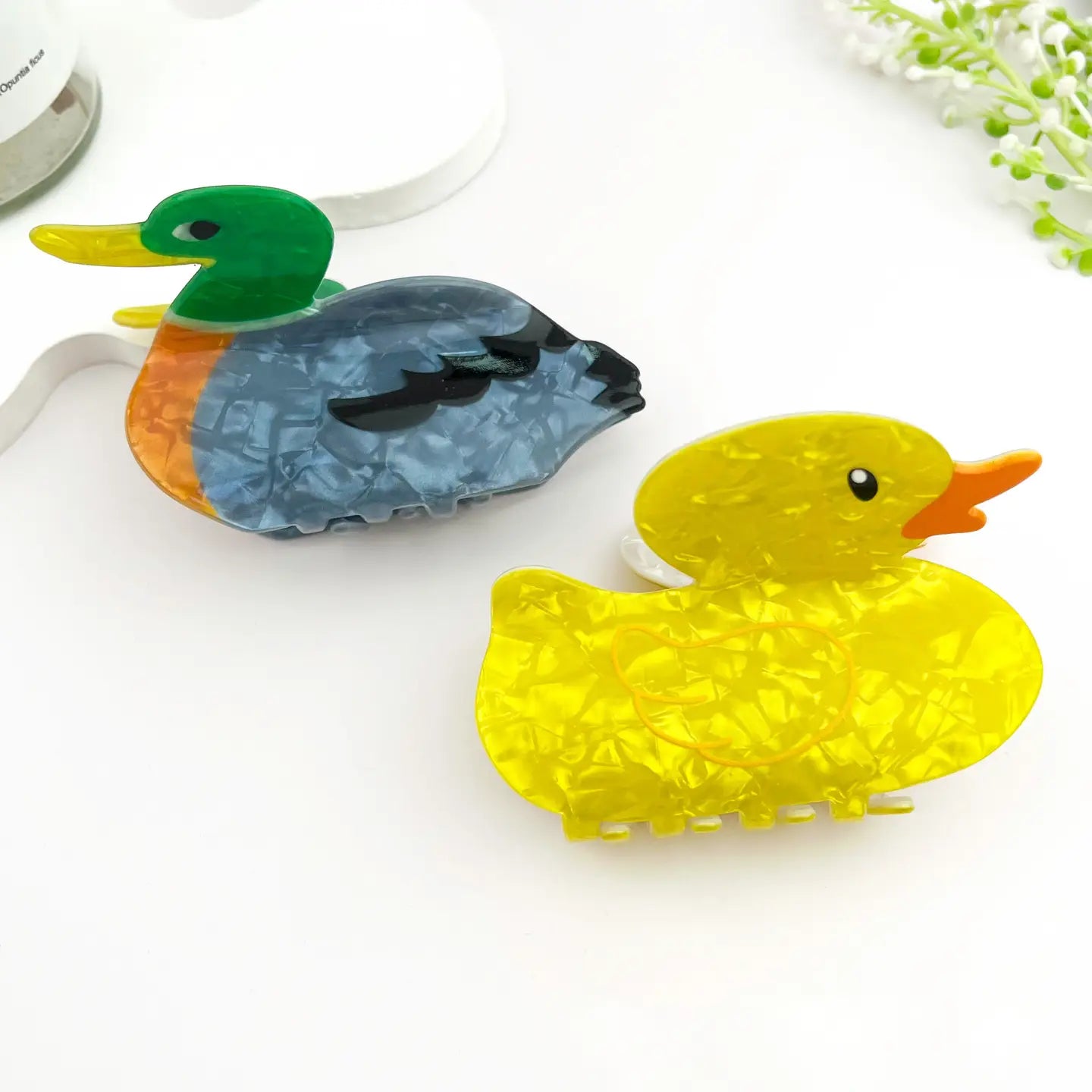 Yellow Duck Hair Claw – Cute Pvc Animal Clip