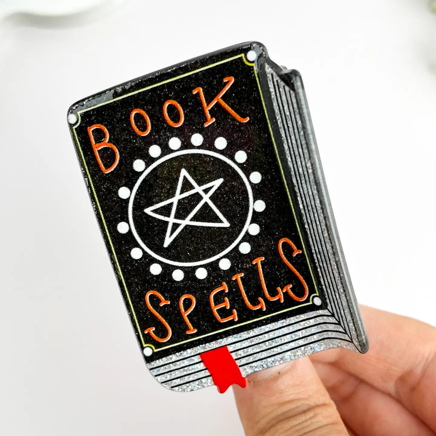 Enchanting Magic Book Hair Claw–Spellbinding Acetate Clip