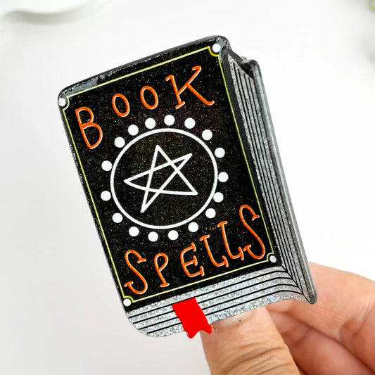 Enchanting Magic Book Hair Claw–Spellbinding Acetate Clip