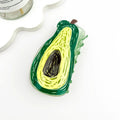 Fruit Still Life Hair Claw – avocado Pvc Clip