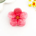 Summer Floral Print Hair Claw – Bright Acetate Clip