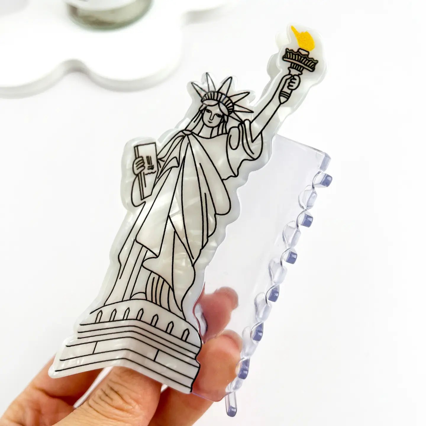 Vintage & Artistic Statue of Liberty Hair Claw Clip