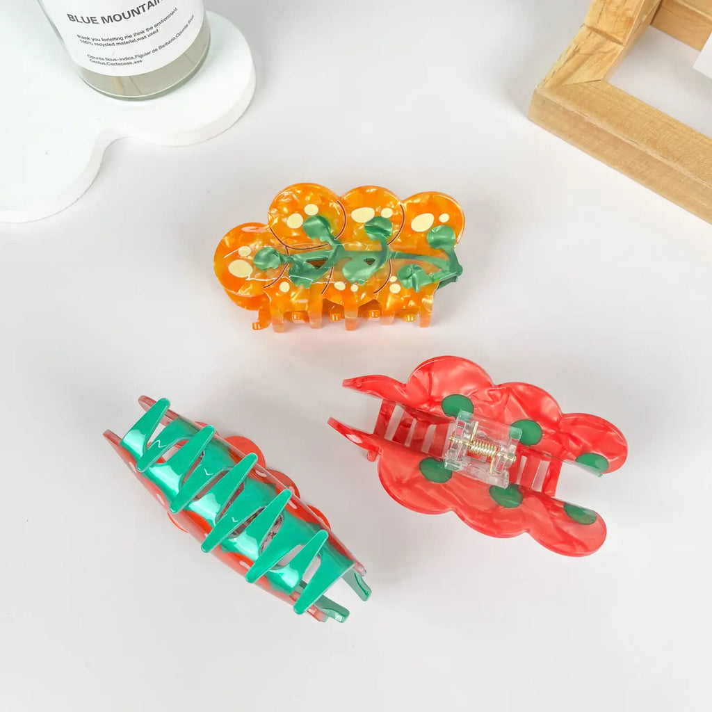 Vegetables and Fruits Cherry Tomato Hair Claw Clip